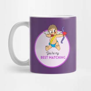 Cupid Purple Hearts - BEST MATCHING - LOVE Mug